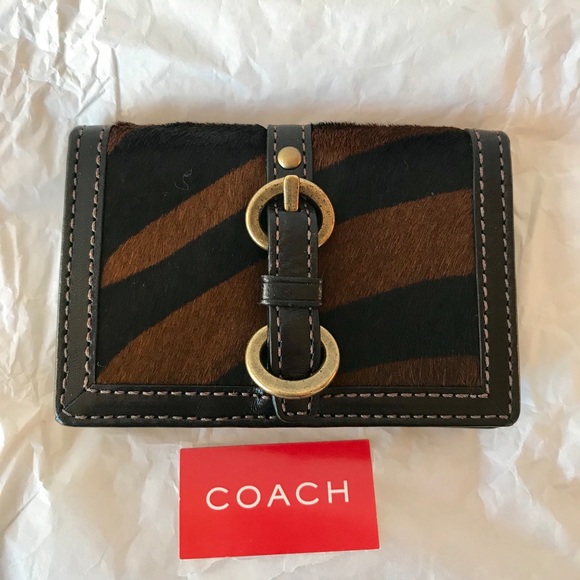Coach Handbags - Coach calf hair card holder New